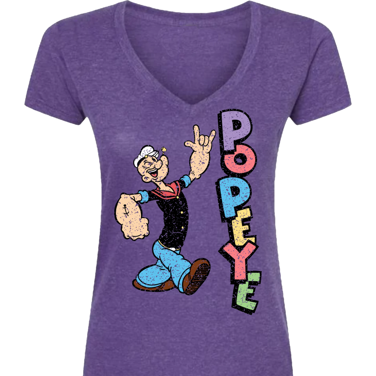 Popeye ASL 05 V-Neck T-Shirt (WOMEN)