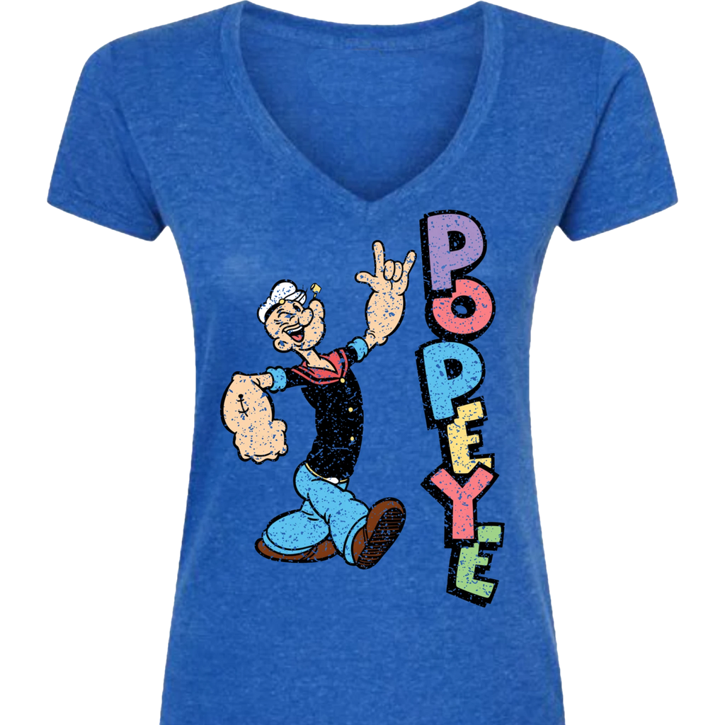 Popeye ASL 05 V-Neck T-Shirt (WOMEN)