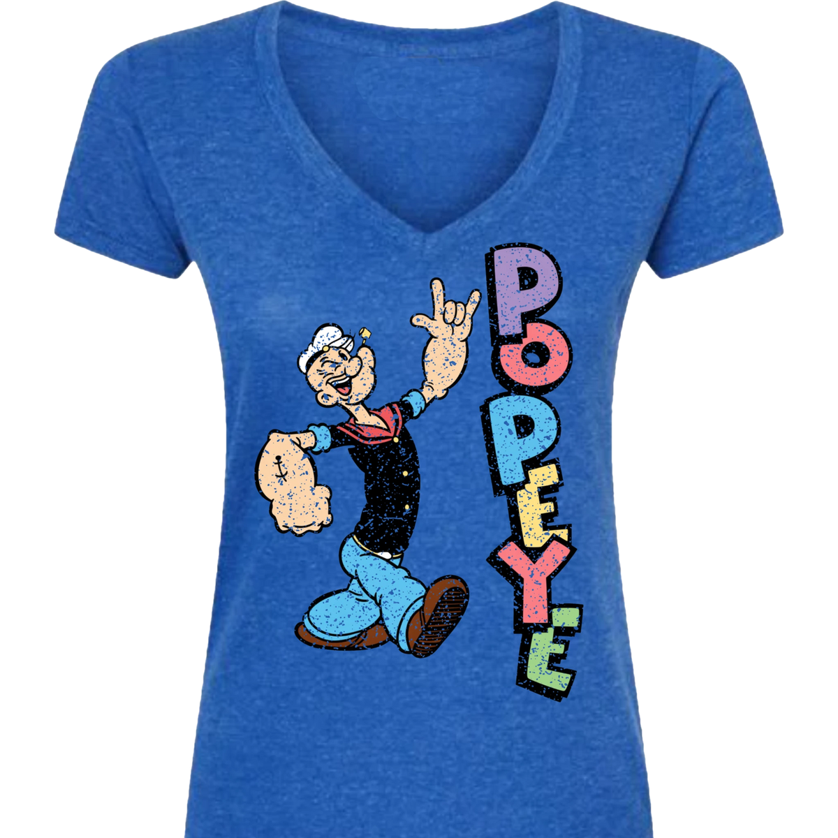 Popeye ASL 05 V-Neck T-Shirt (WOMEN)