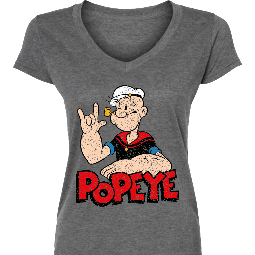 Popeye ASL 06 V-Neck T-Shirt (WOMEN)
