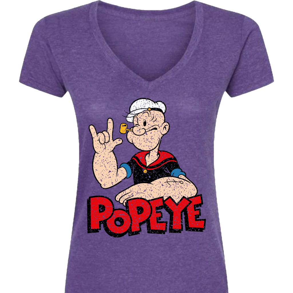 Popeye ASL 06 V-Neck T-Shirt (WOMEN)