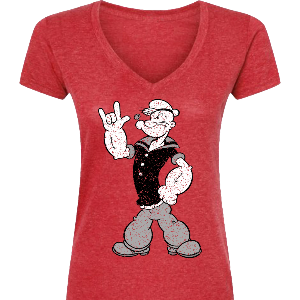 Popeye ASL 07 V-Neck T-Shirt (WOMEN)