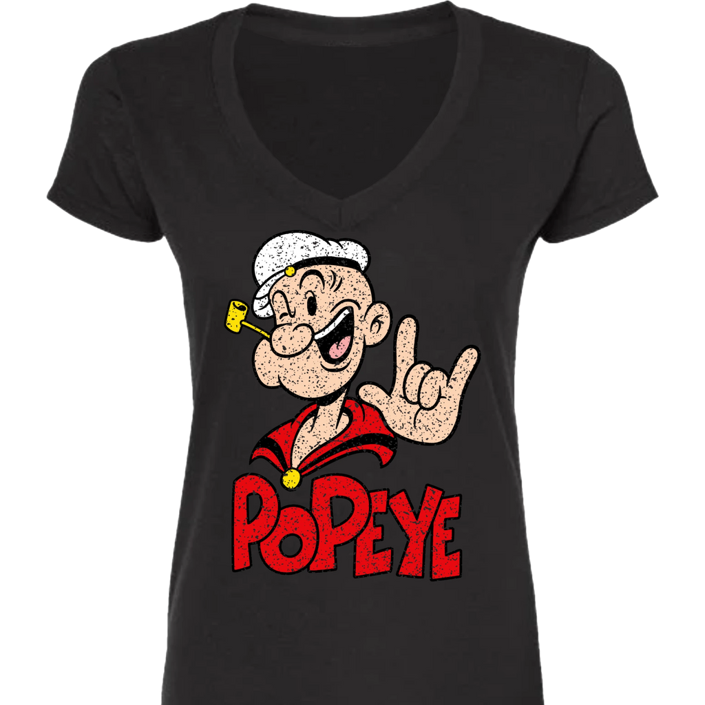 Popeye ASL 08 V-Neck T-Shirt (WOMEN)