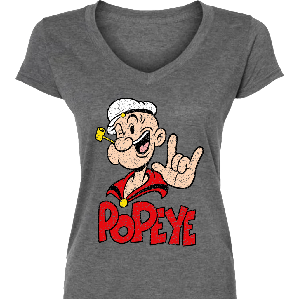 Popeye ASL 08 V-Neck T-Shirt (WOMEN)