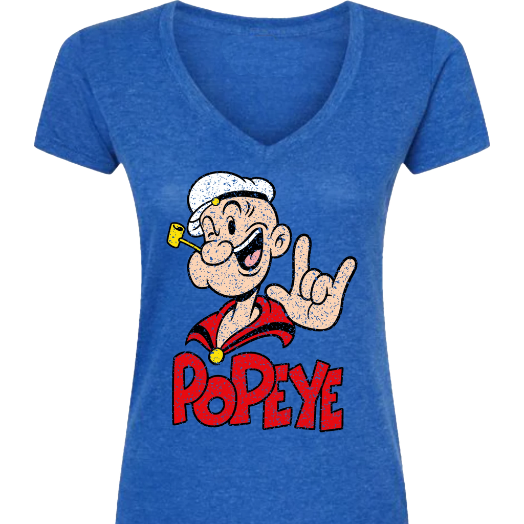 Popeye ASL 08 V-Neck T-Shirt (WOMEN)