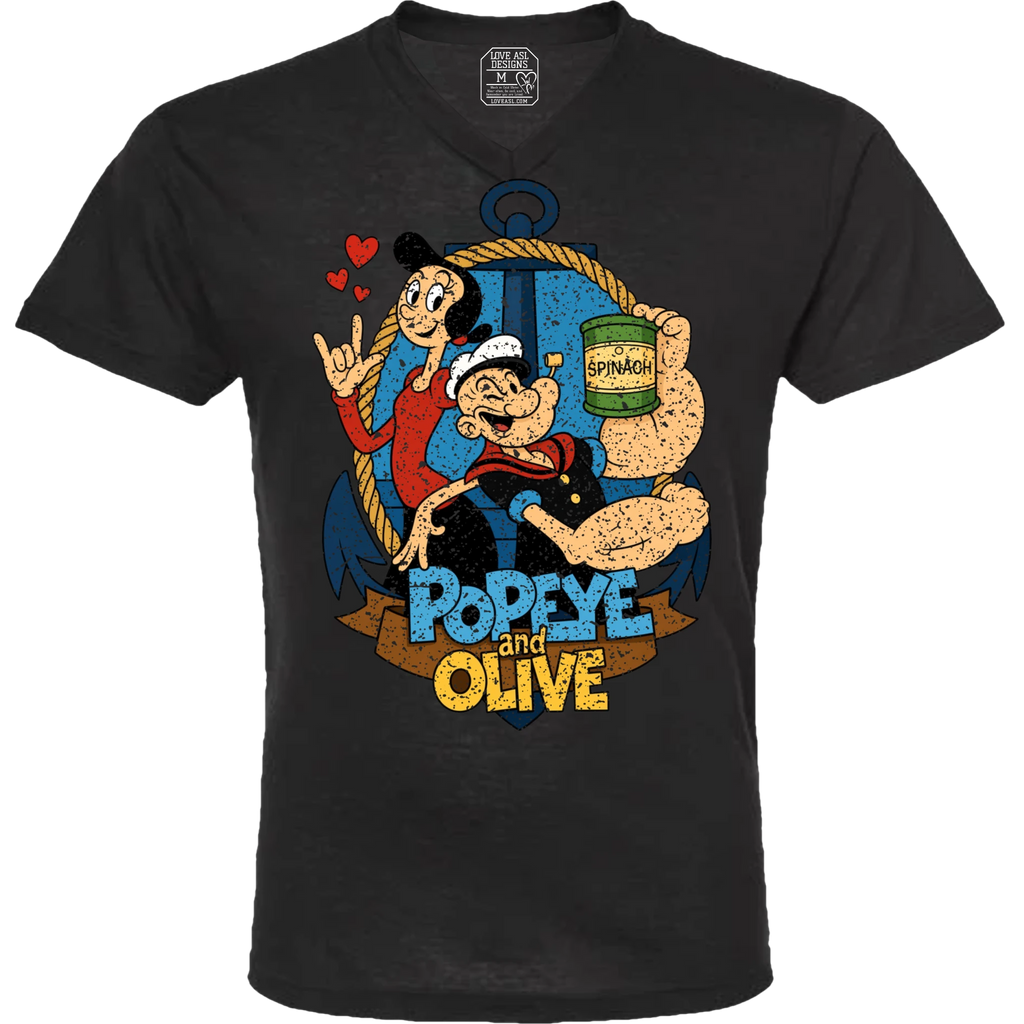 Popeye ASL 09 V-Neck T-Shirt (MEN)