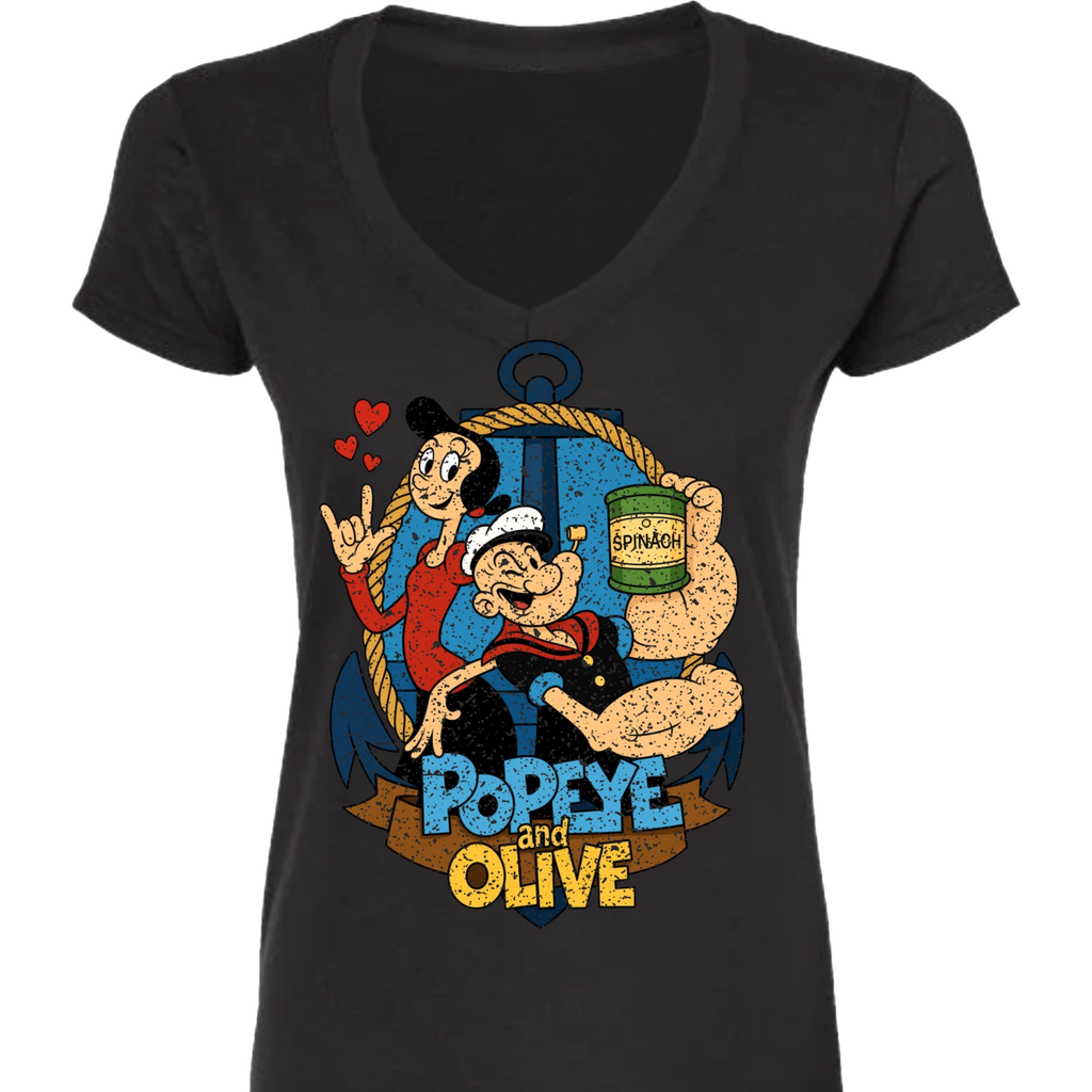 Popeye ASL 09 V-Neck T-Shirt (WOMEN)