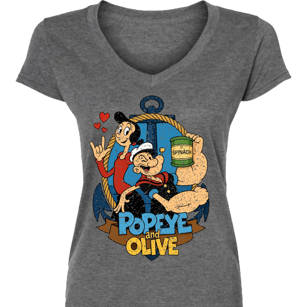 Popeye ASL 09 V-Neck T-Shirt (WOMEN)
