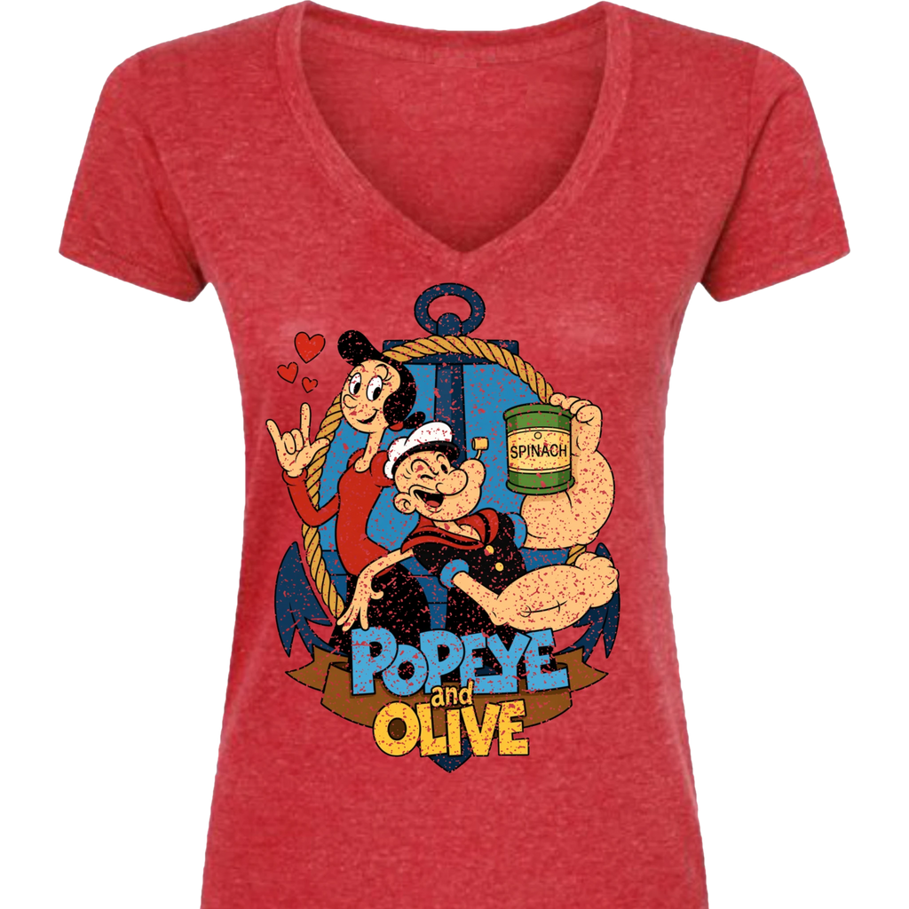 Popeye ASL 09 V-Neck T-Shirt (WOMEN)