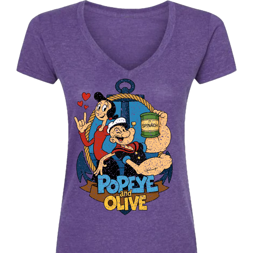 Popeye ASL 09 V-Neck T-Shirt (WOMEN)
