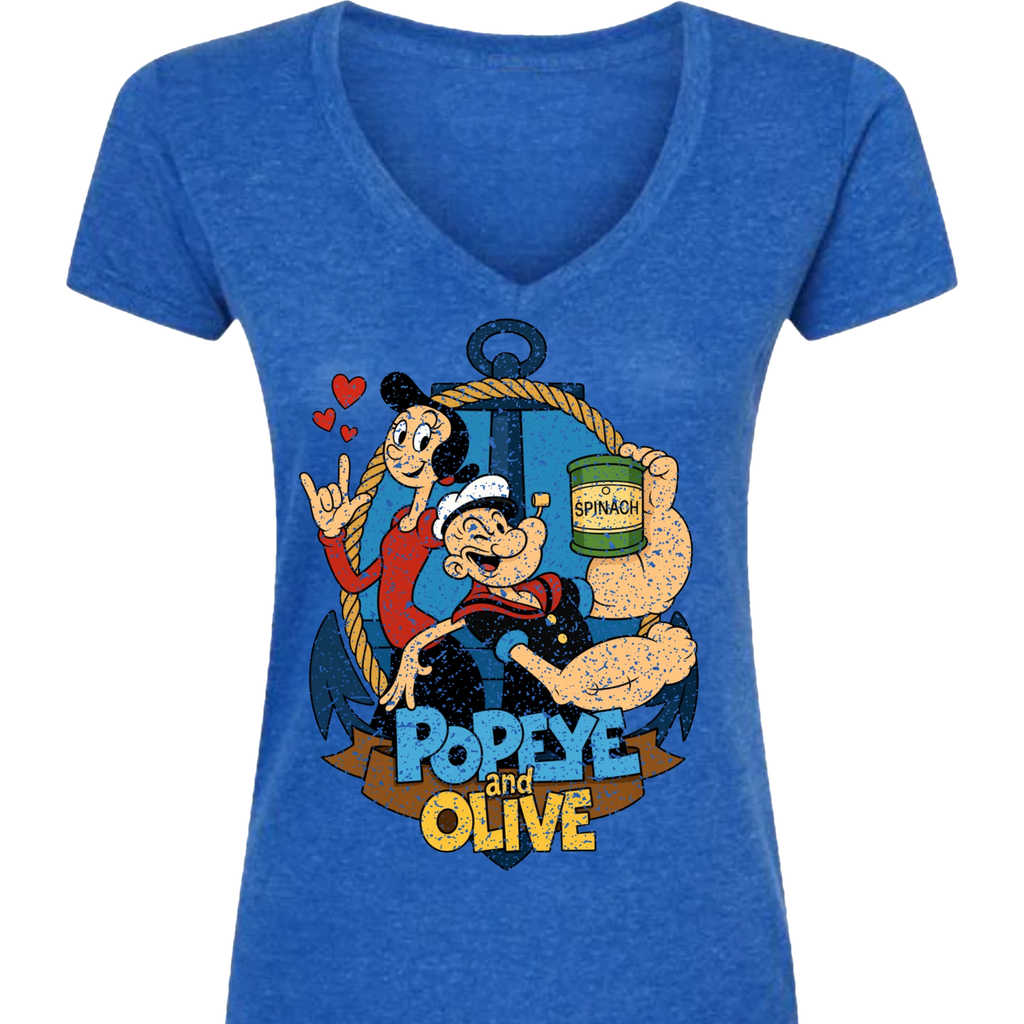 Popeye ASL 09 V-Neck T-Shirt (WOMEN)