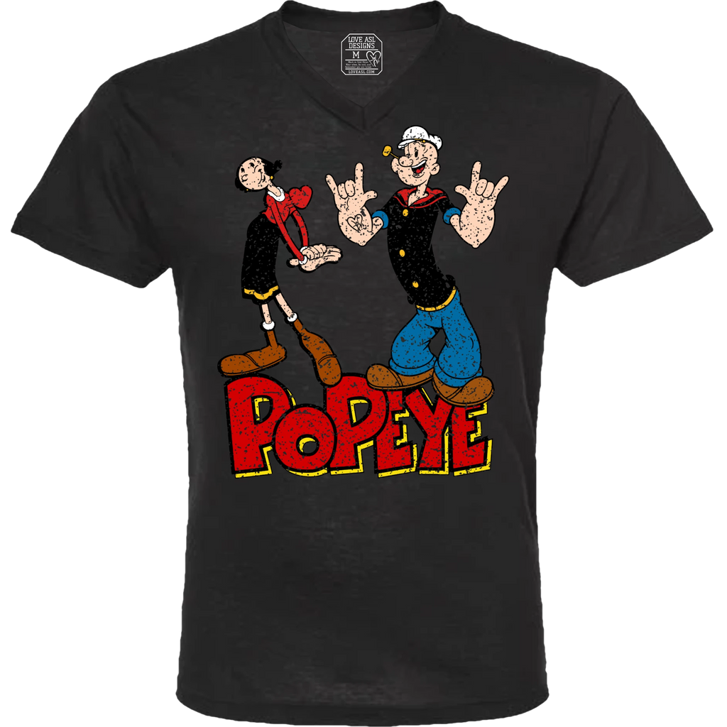 Popeye ASL 10 V-Neck T-Shirt (MEN)