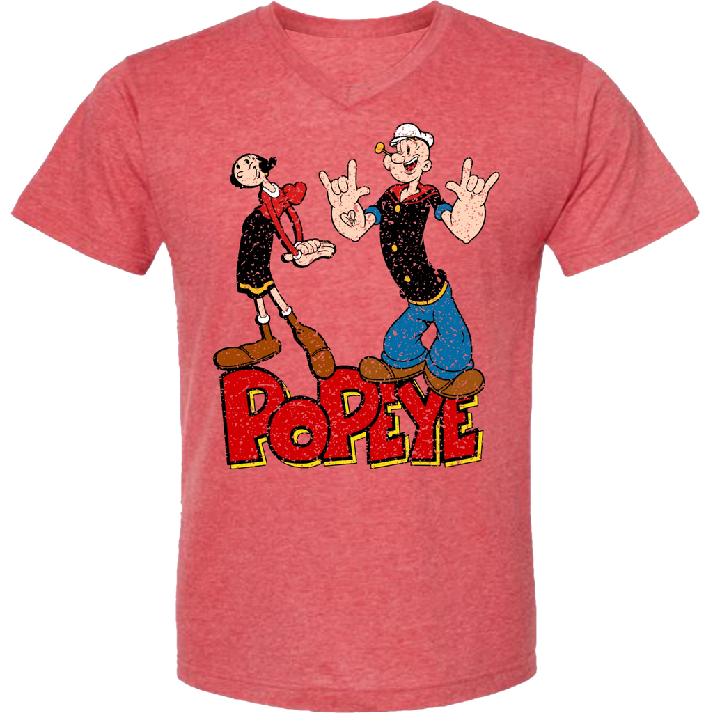 Popeye ASL 10 V-Neck T-Shirt (MEN)