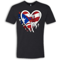 Puerto Rico Flag ILY HEART T-Shirt