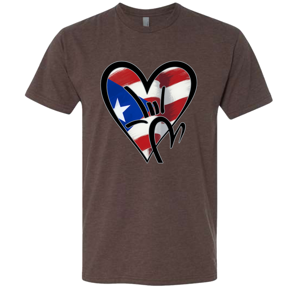 Puerto Rico Flag ILY HEART T-Shirt
