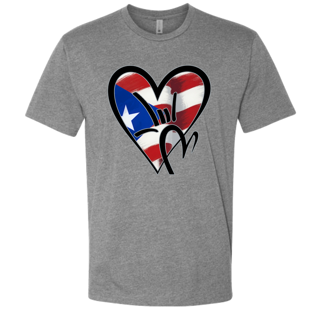 Puerto Rico Flag ILY HEART T-Shirt