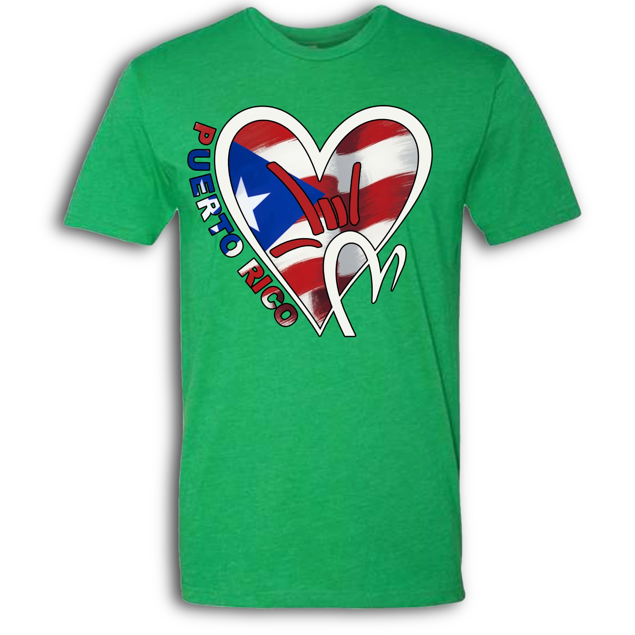 Puerto Rico Flag ILY HEART T-Shirt