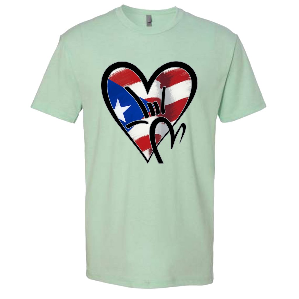 Puerto Rico Flag ILY HEART T-Shirt