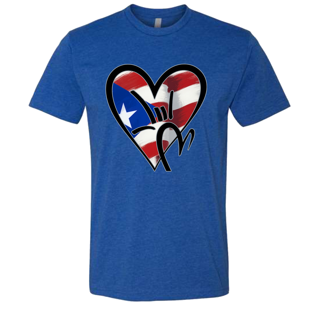 Puerto Rico Flag ILY HEART T-Shirt
