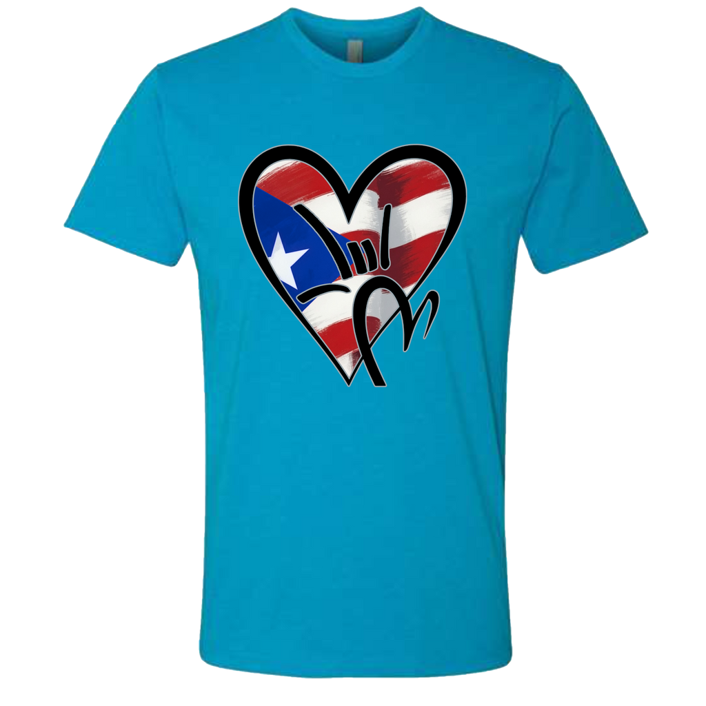 Puerto Rico Flag ILY HEART T-Shirt