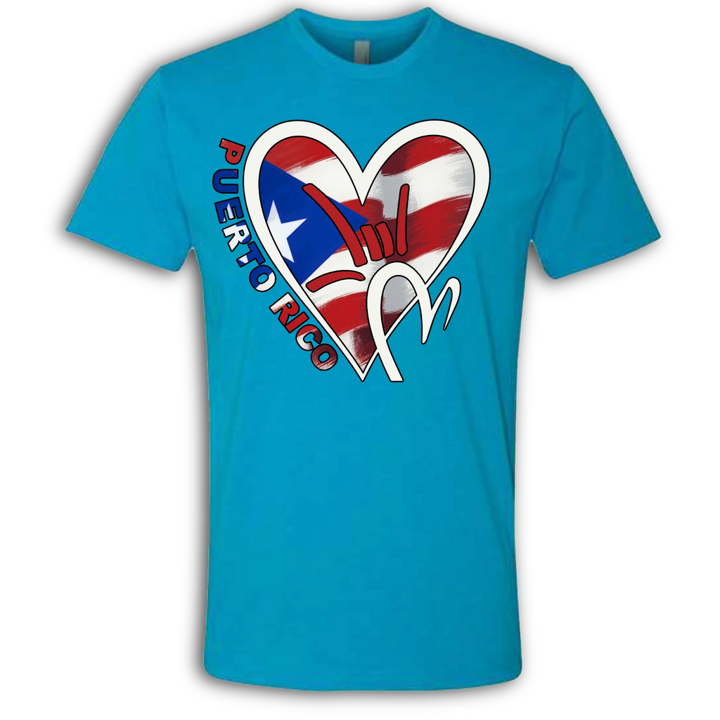 Puerto Rico Flag ILY HEART T-Shirt