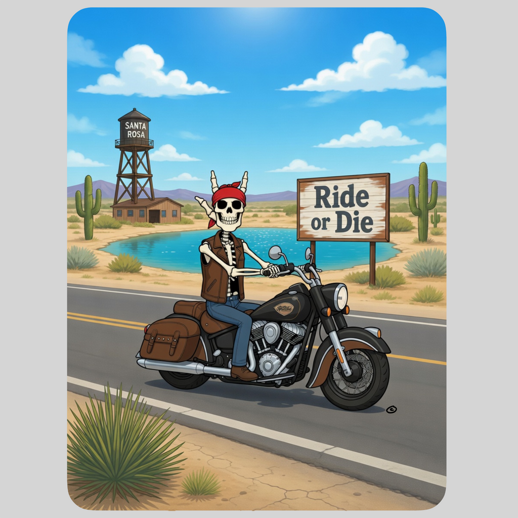 Skelly - On Route 66, The Blue Hole T-Shirt