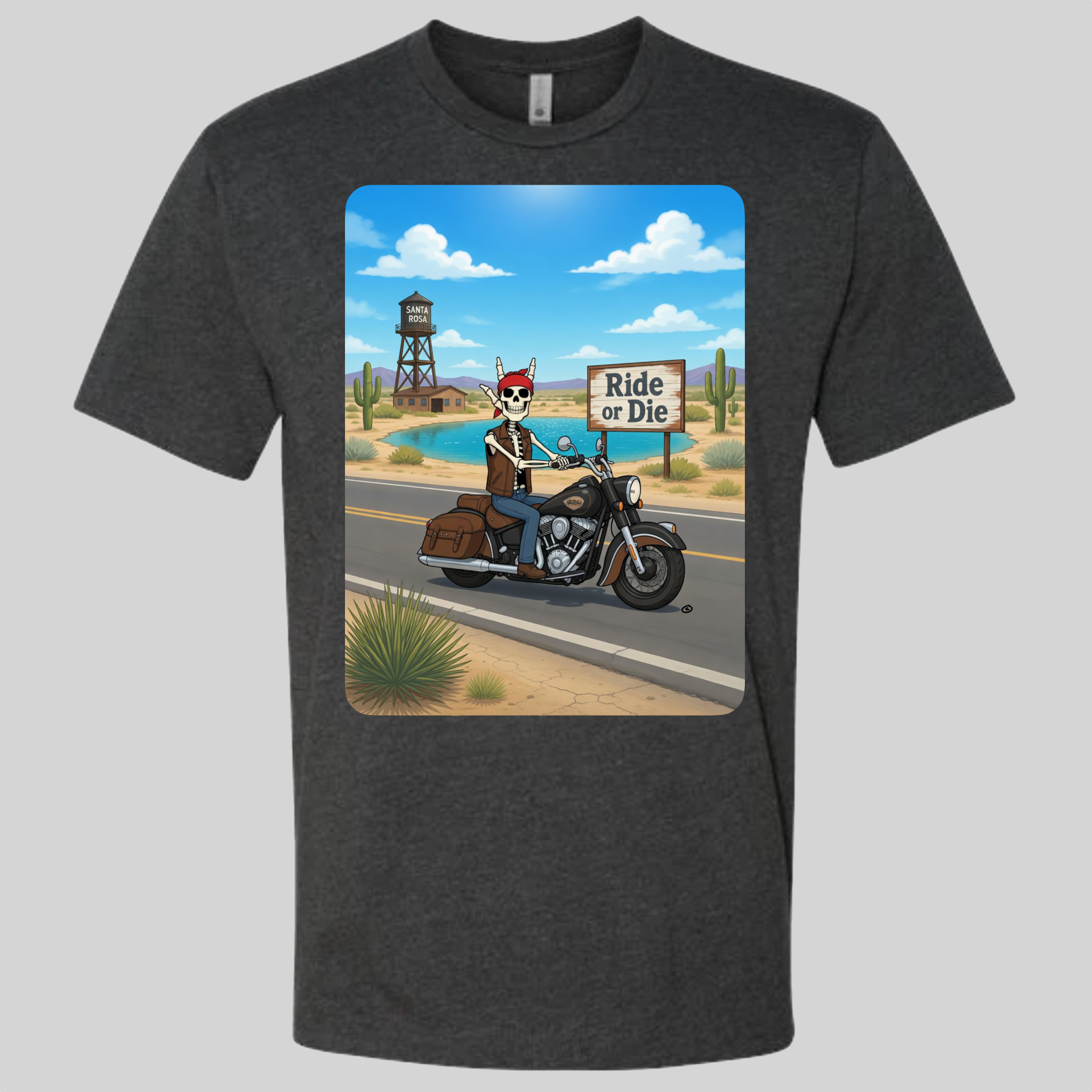 Skelly - On Route 66, The Blue Hole T-Shirt