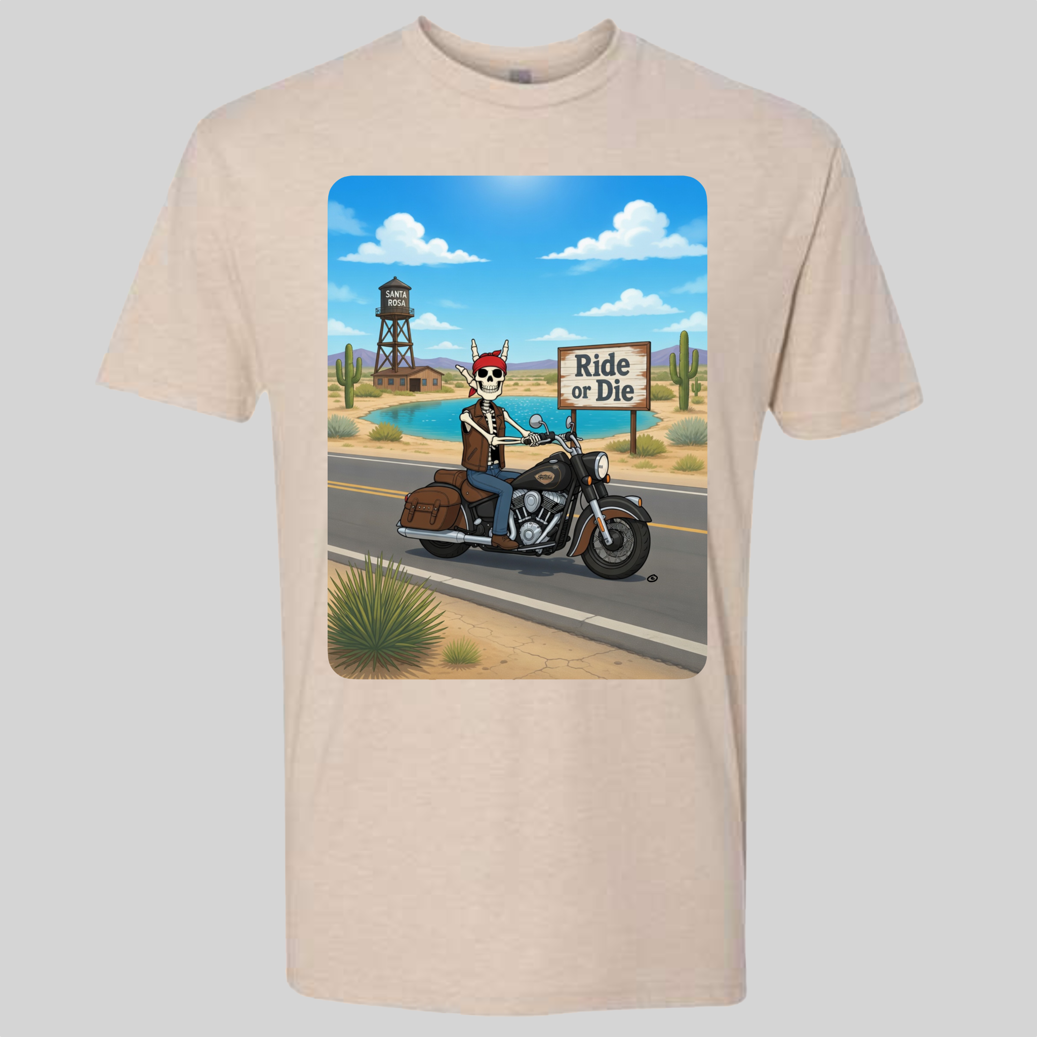 Skelly - On Route 66, The Blue Hole T-Shirt