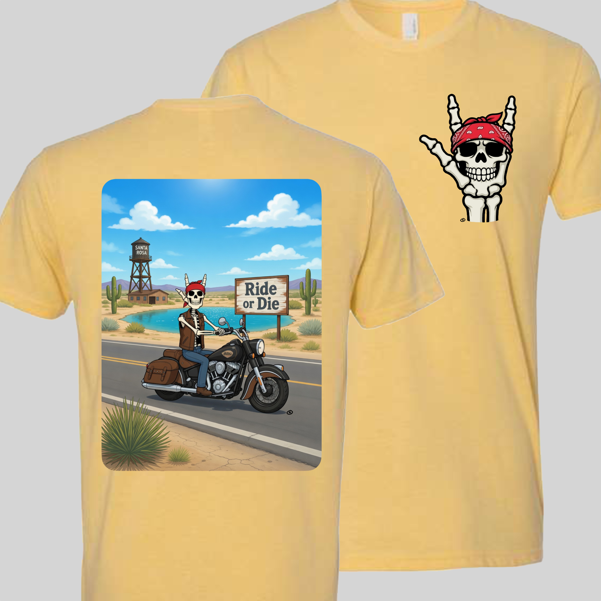 Skelly - On Route 66, The Blue Hole T-Shirt