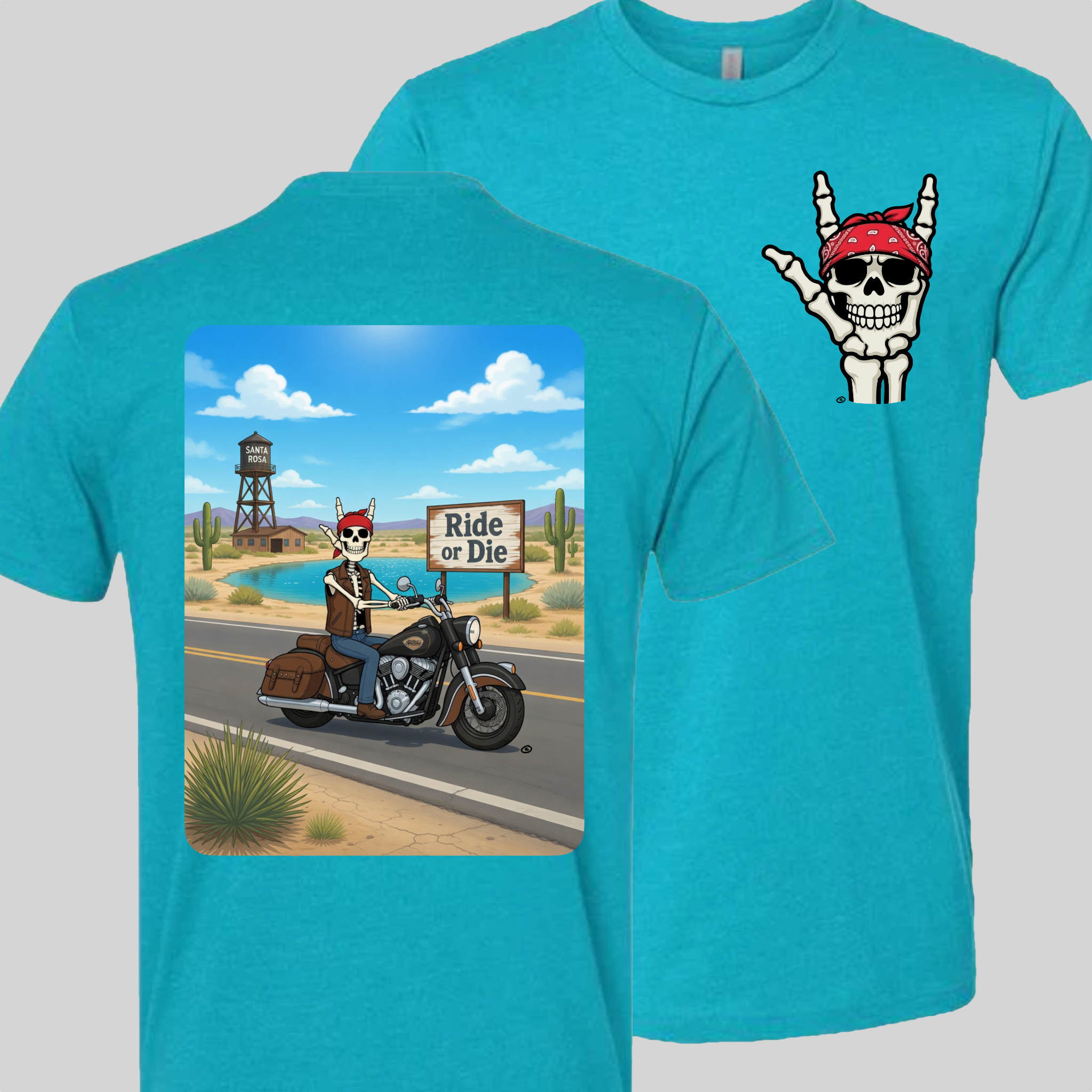 Skelly - On Route 66, The Blue Hole T-Shirt