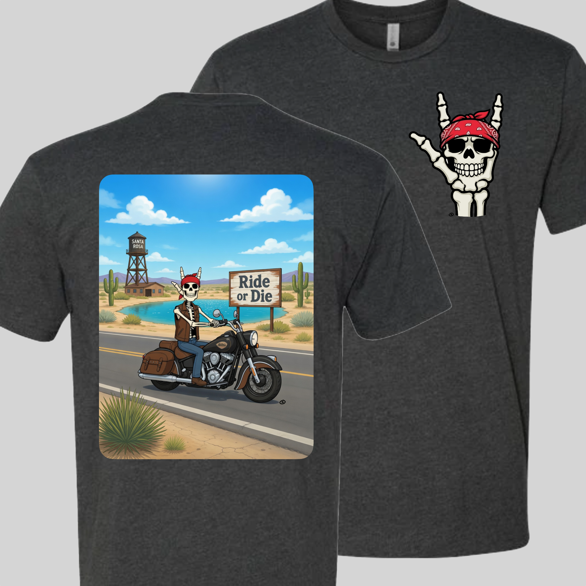 Skelly - On Route 66, The Blue Hole T-Shirt