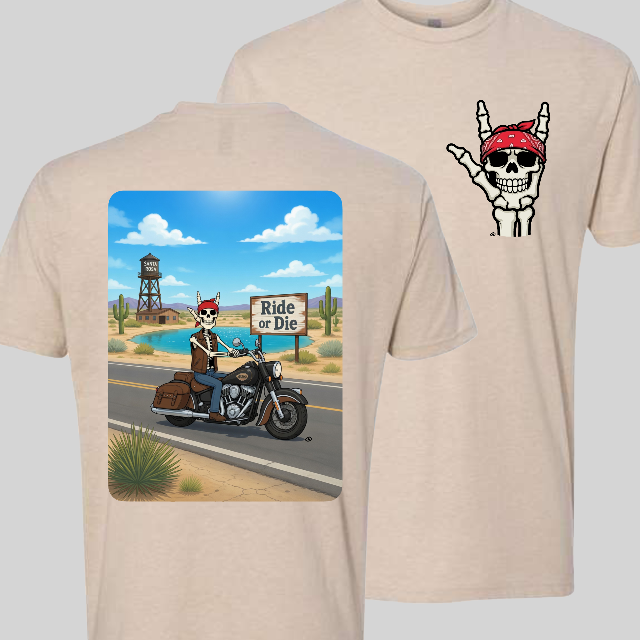 Skelly - On Route 66, The Blue Hole T-Shirt