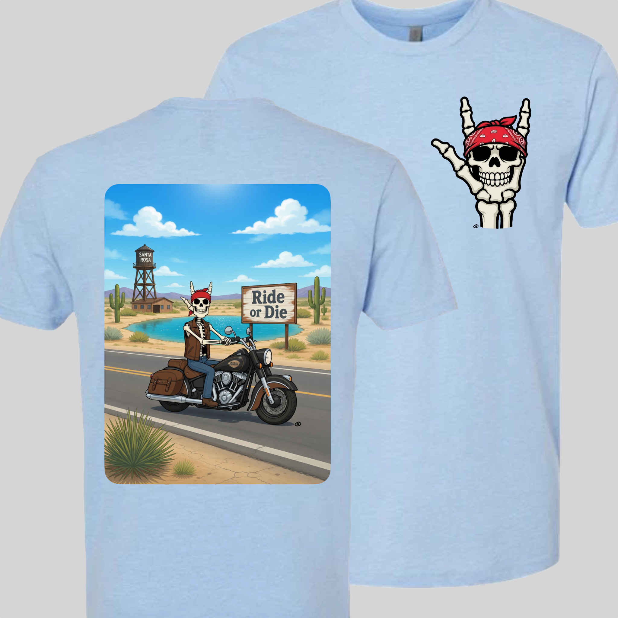 Skelly - On Route 66, The Blue Hole T-Shirt