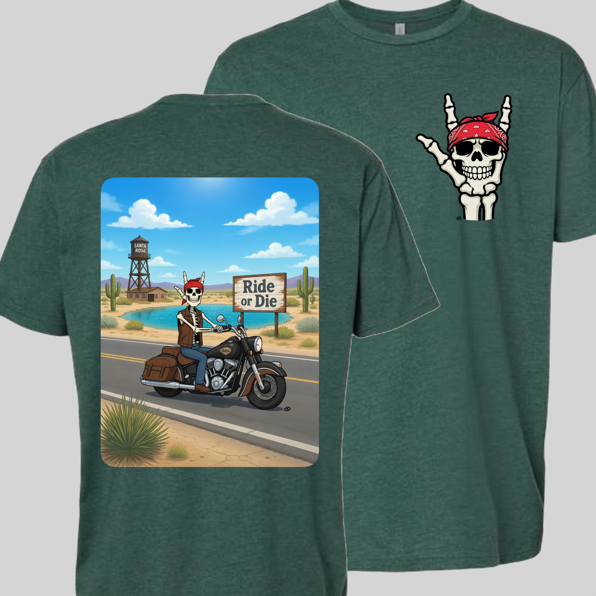 Skelly - On Route 66, The Blue Hole T-Shirt