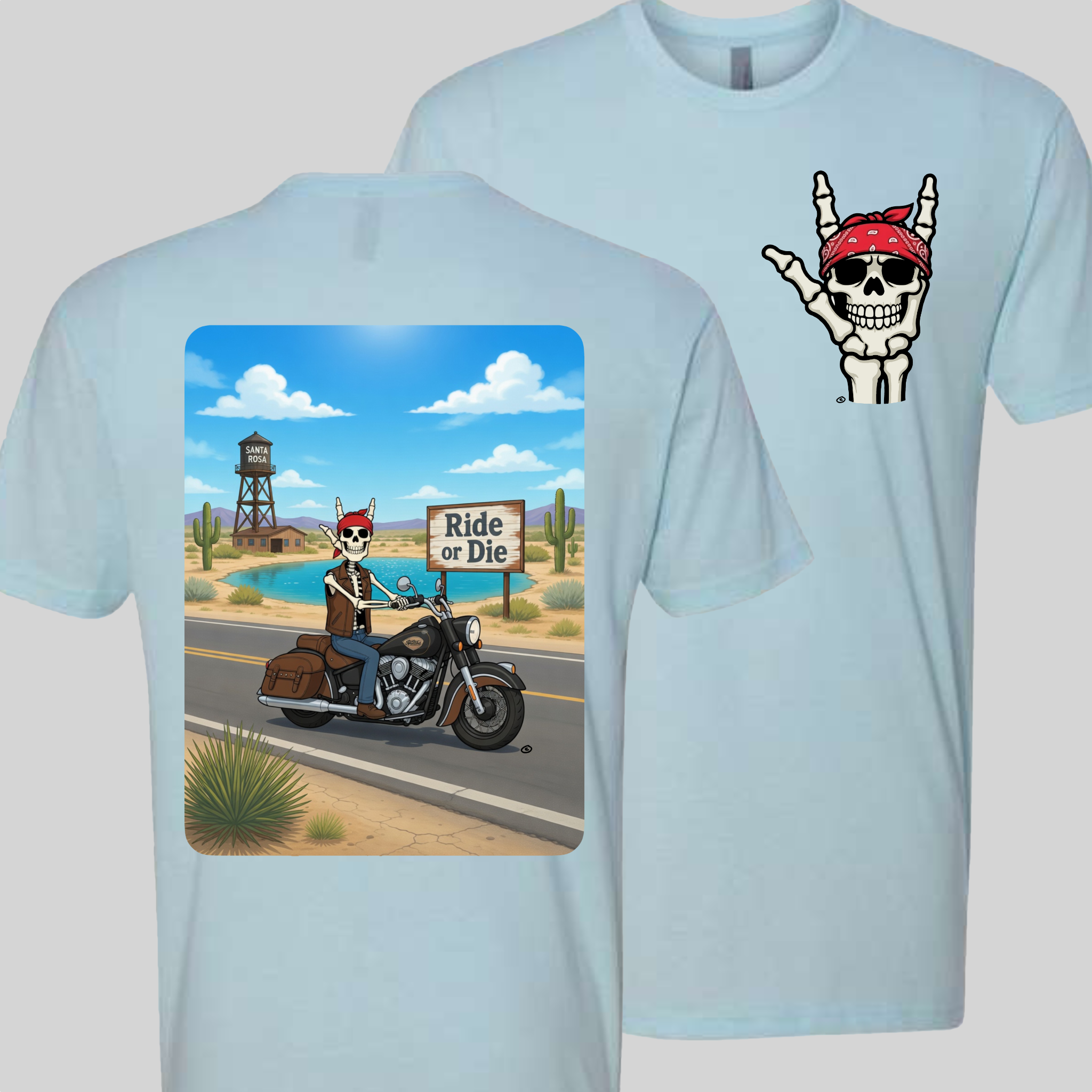 Skelly - On Route 66, The Blue Hole T-Shirt