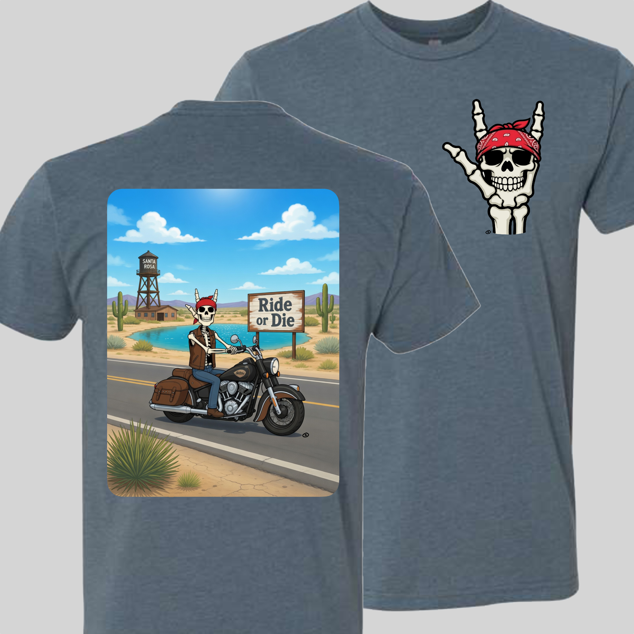Skelly - On Route 66, The Blue Hole T-Shirt