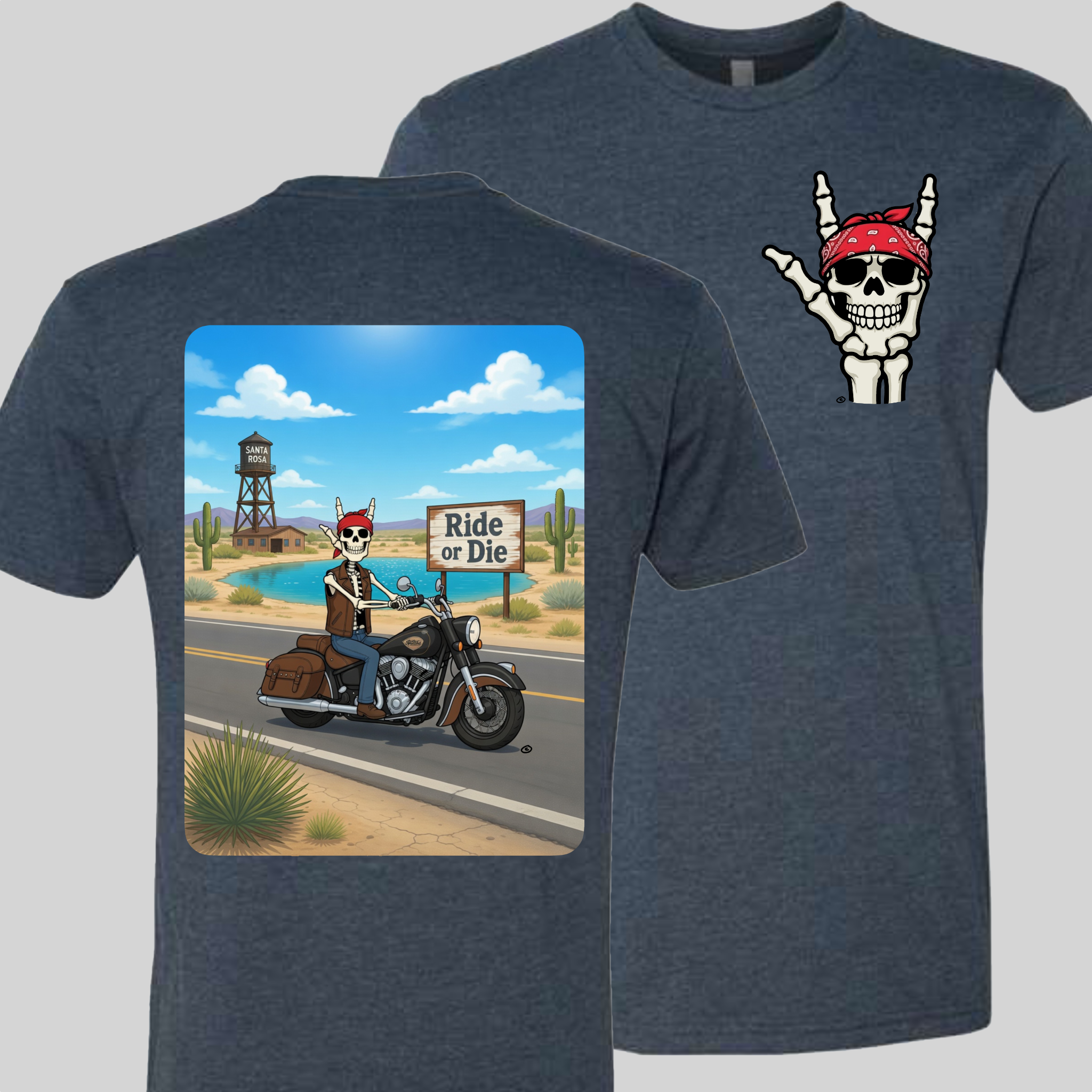 Skelly - On Route 66, The Blue Hole T-Shirt
