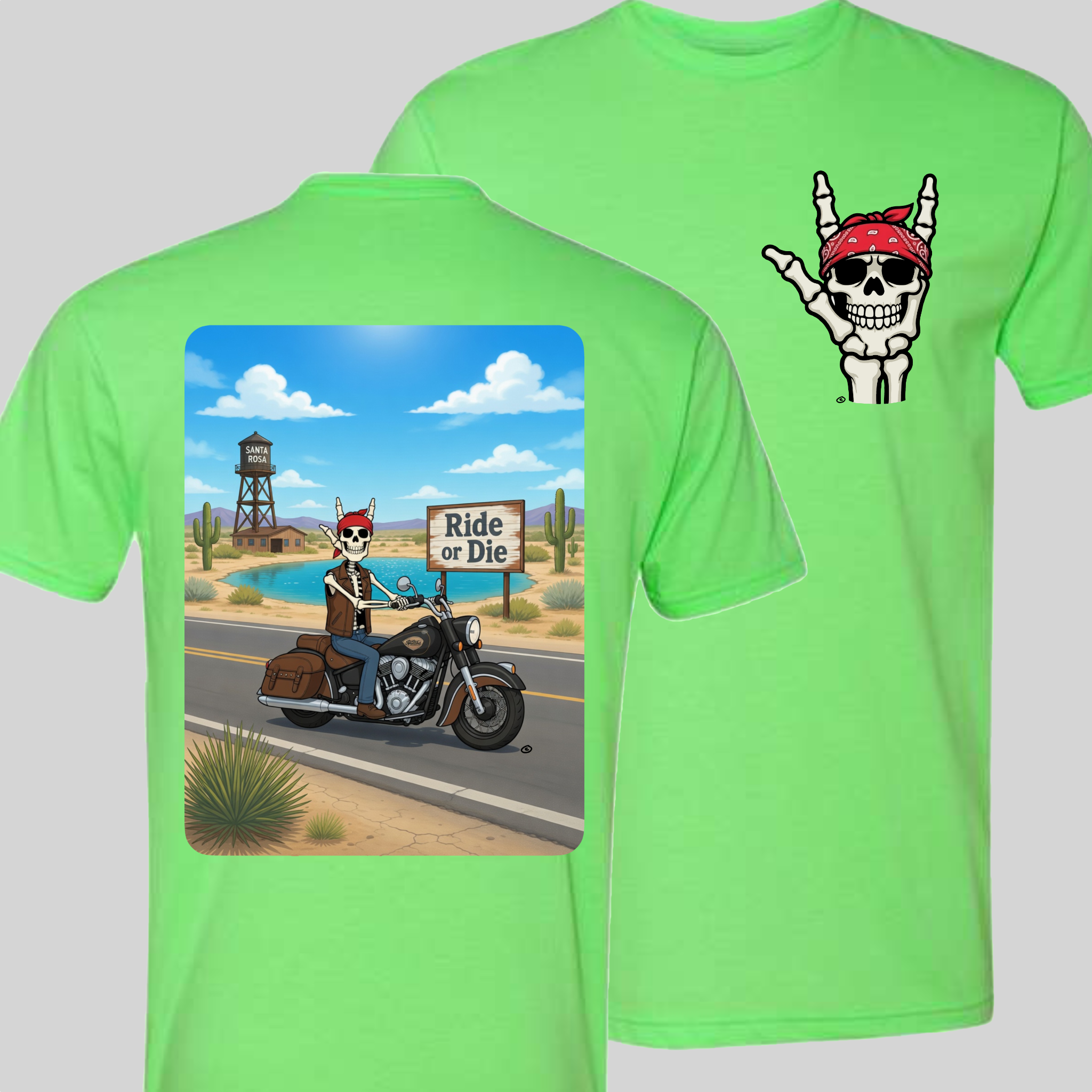 Skelly - On Route 66, The Blue Hole T-Shirt
