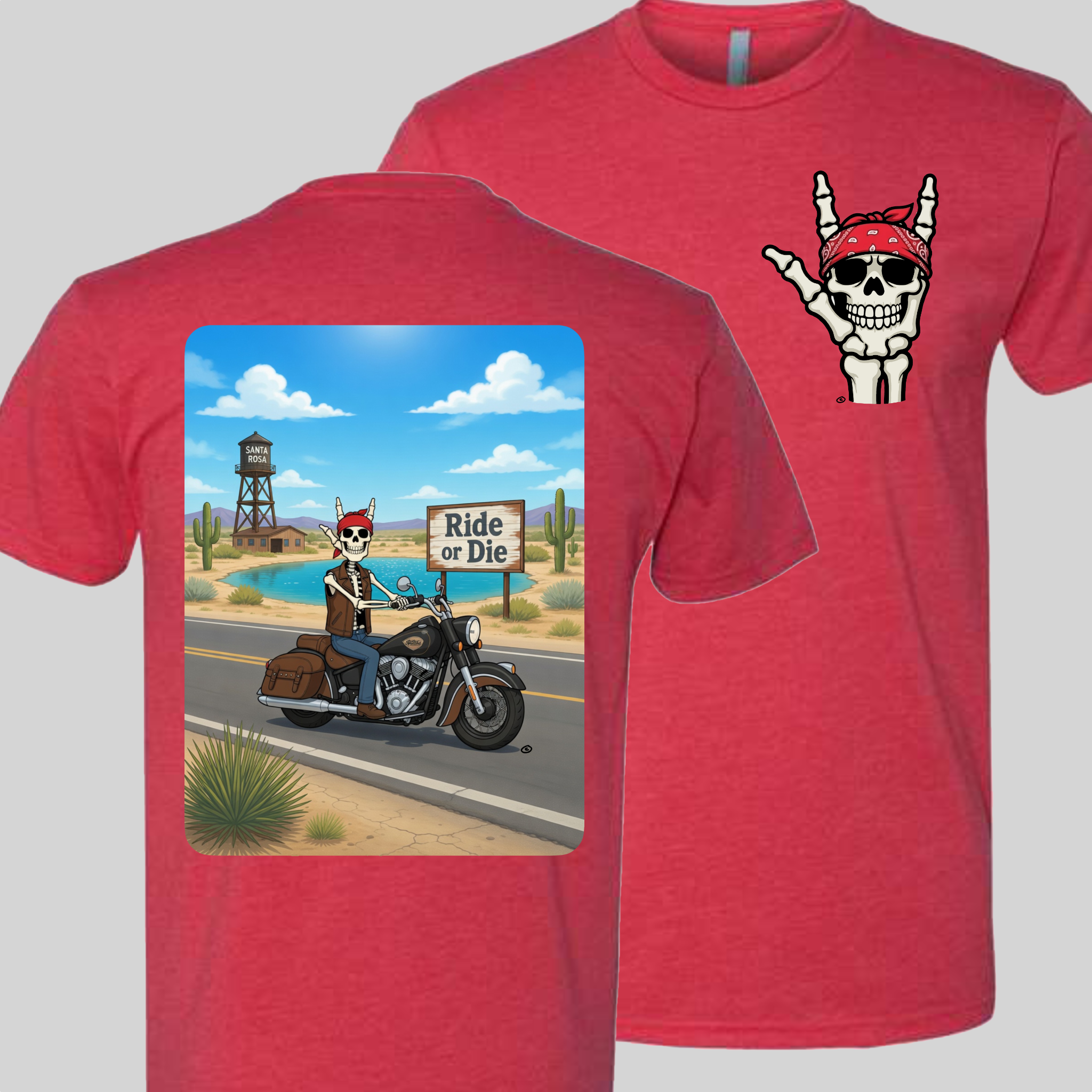 Skelly - On Route 66, The Blue Hole T-Shirt