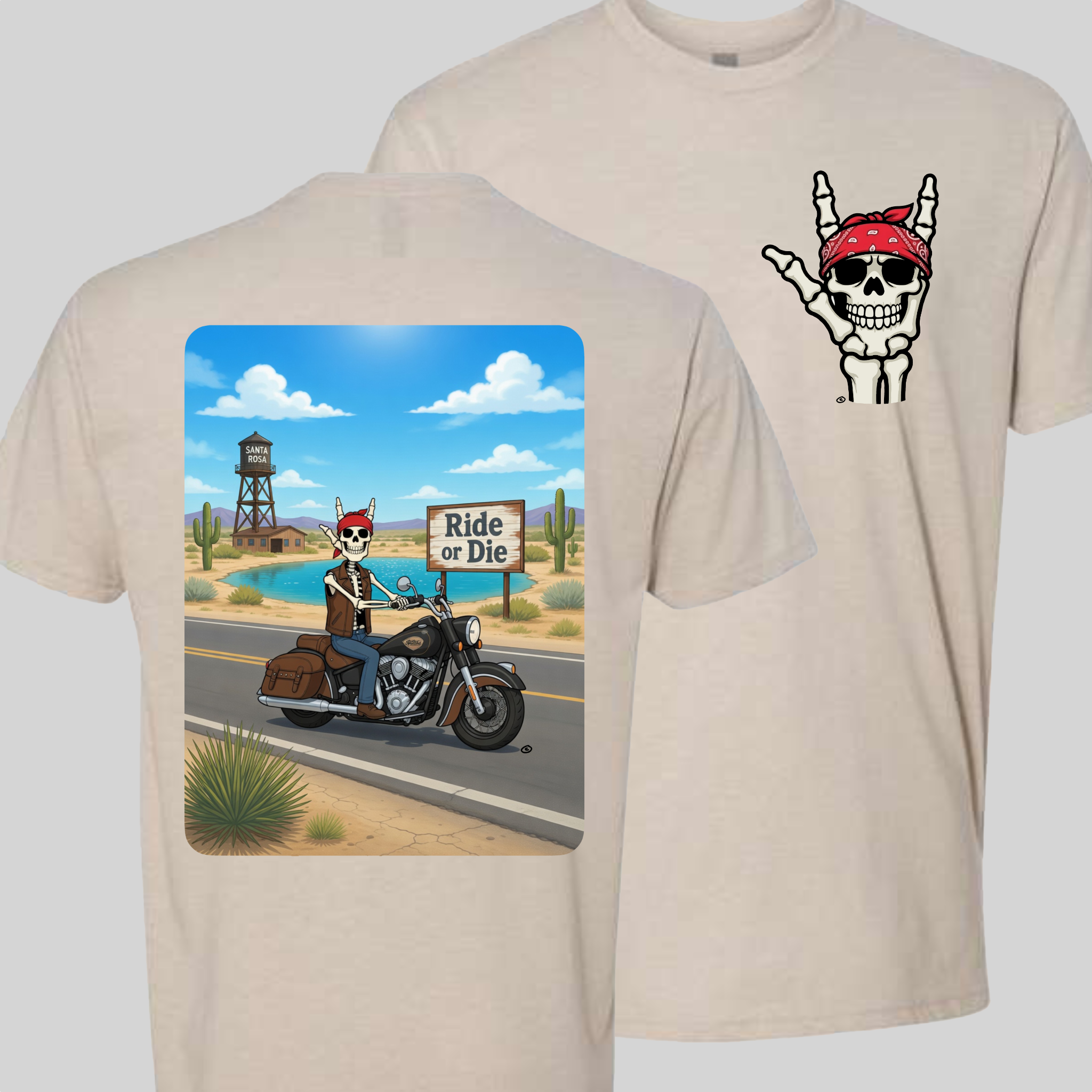 Skelly - On Route 66, The Blue Hole T-Shirt