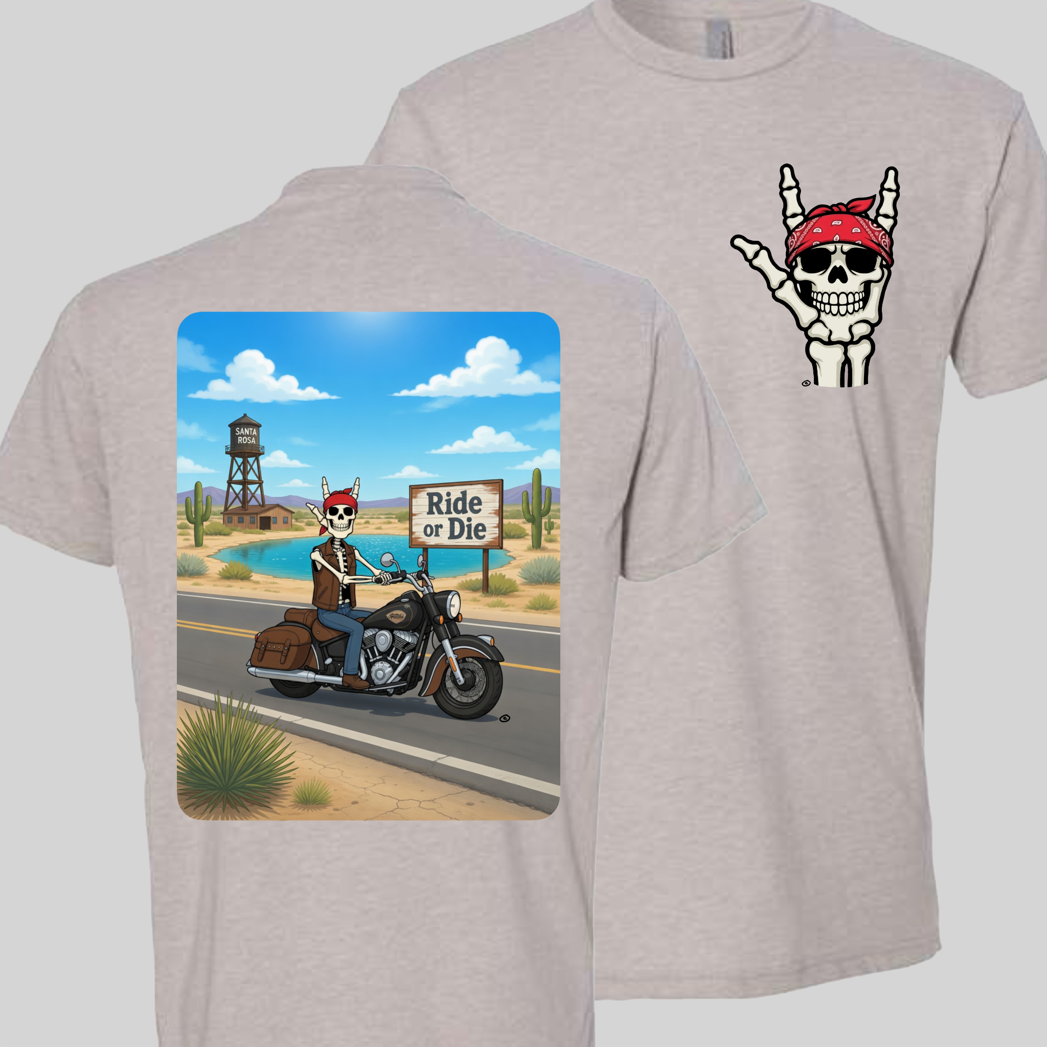 Skelly - On Route 66, The Blue Hole T-Shirt