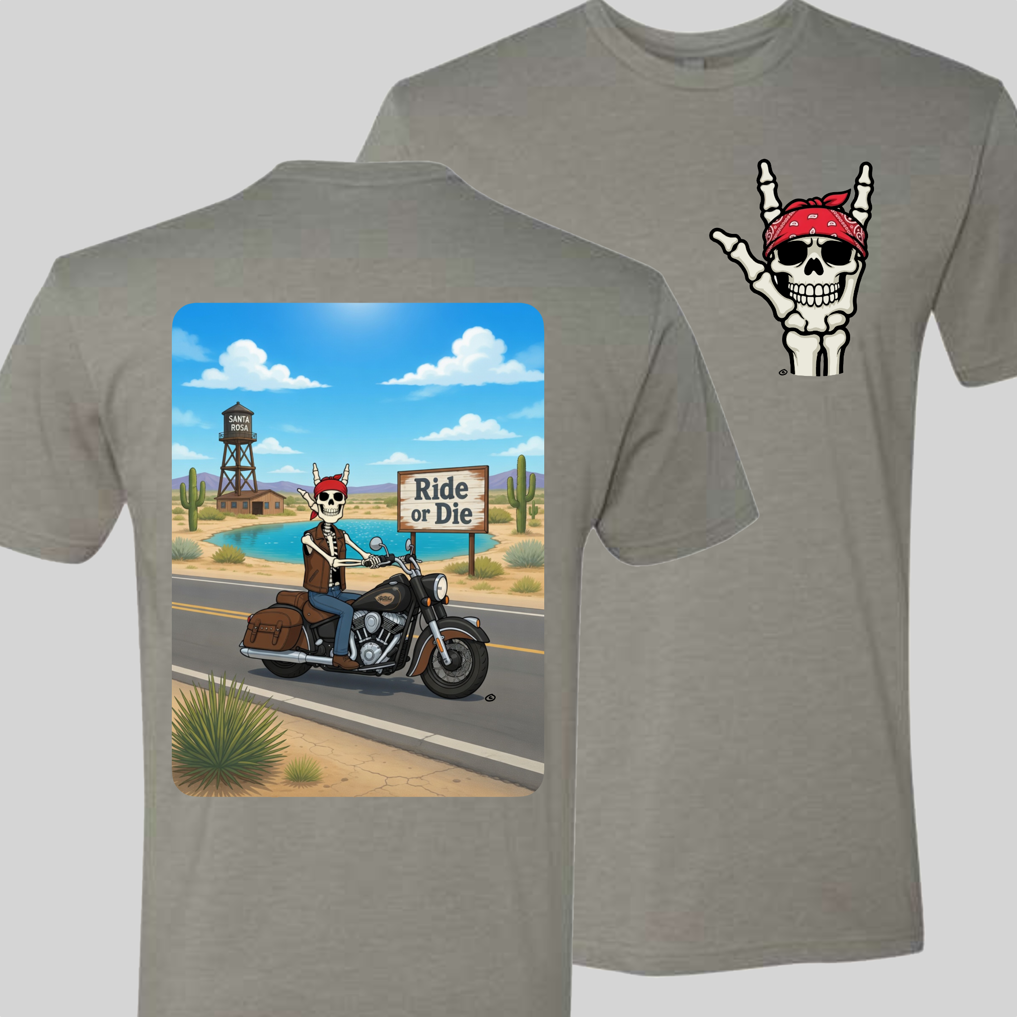 Skelly - On Route 66, The Blue Hole T-Shirt