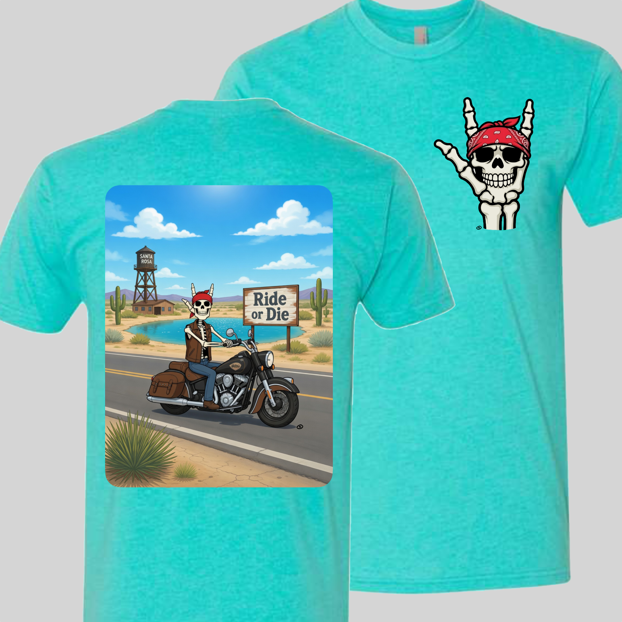 Skelly - On Route 66, The Blue Hole T-Shirt