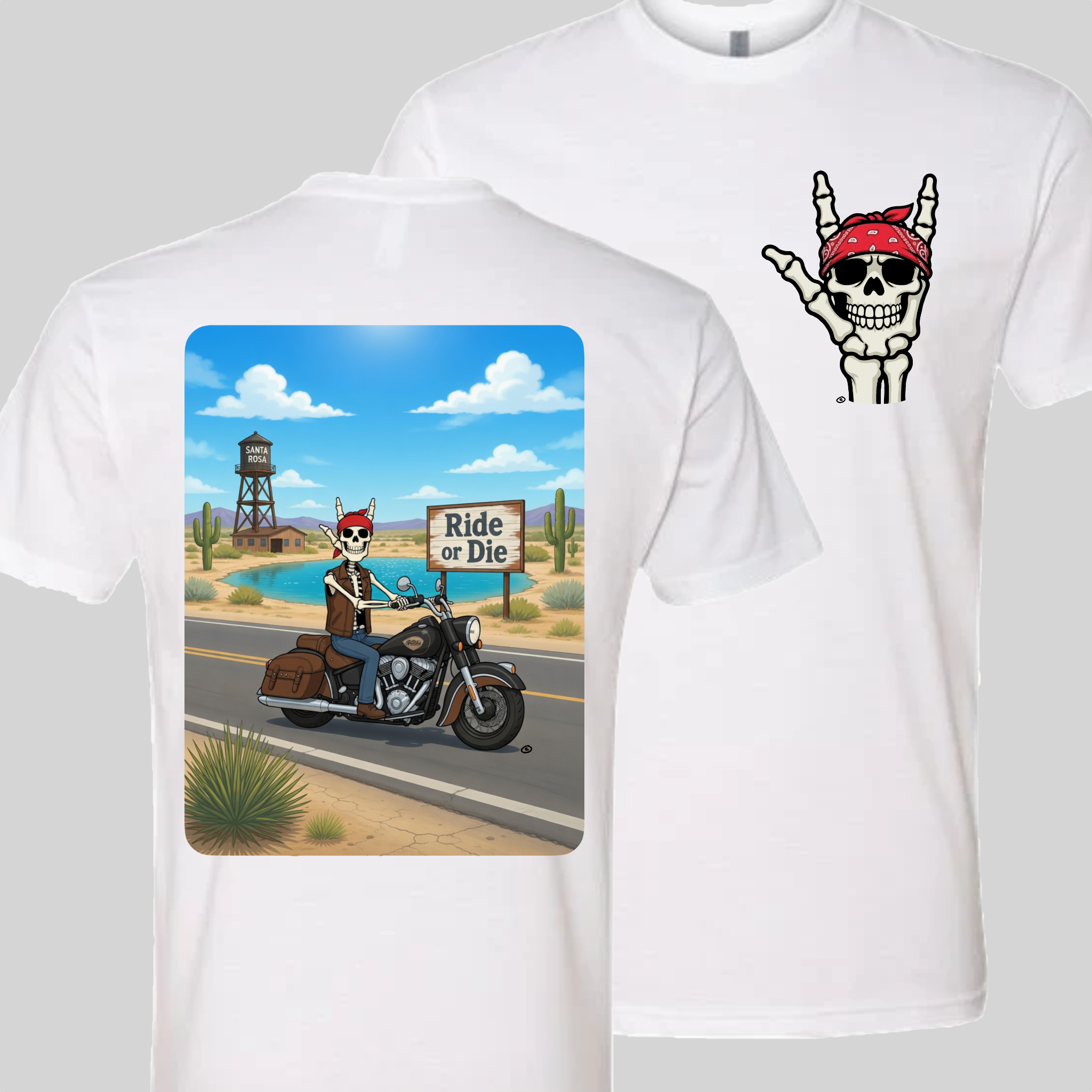 Skelly - On Route 66, The Blue Hole T-Shirt