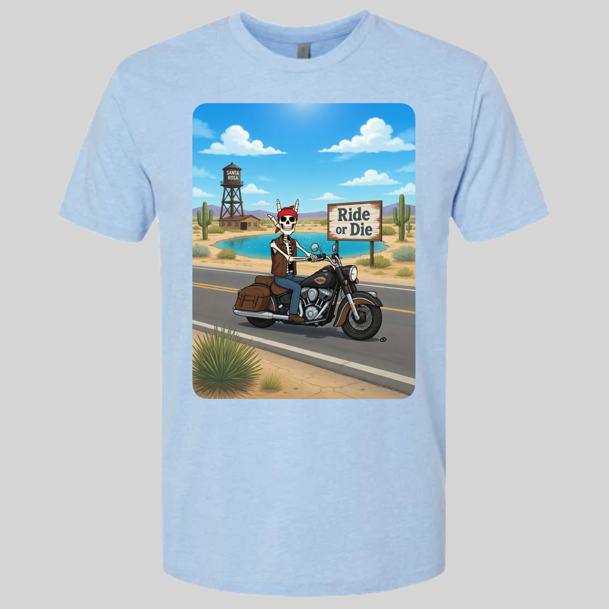 Skelly - On Route 66, The Blue Hole T-Shirt