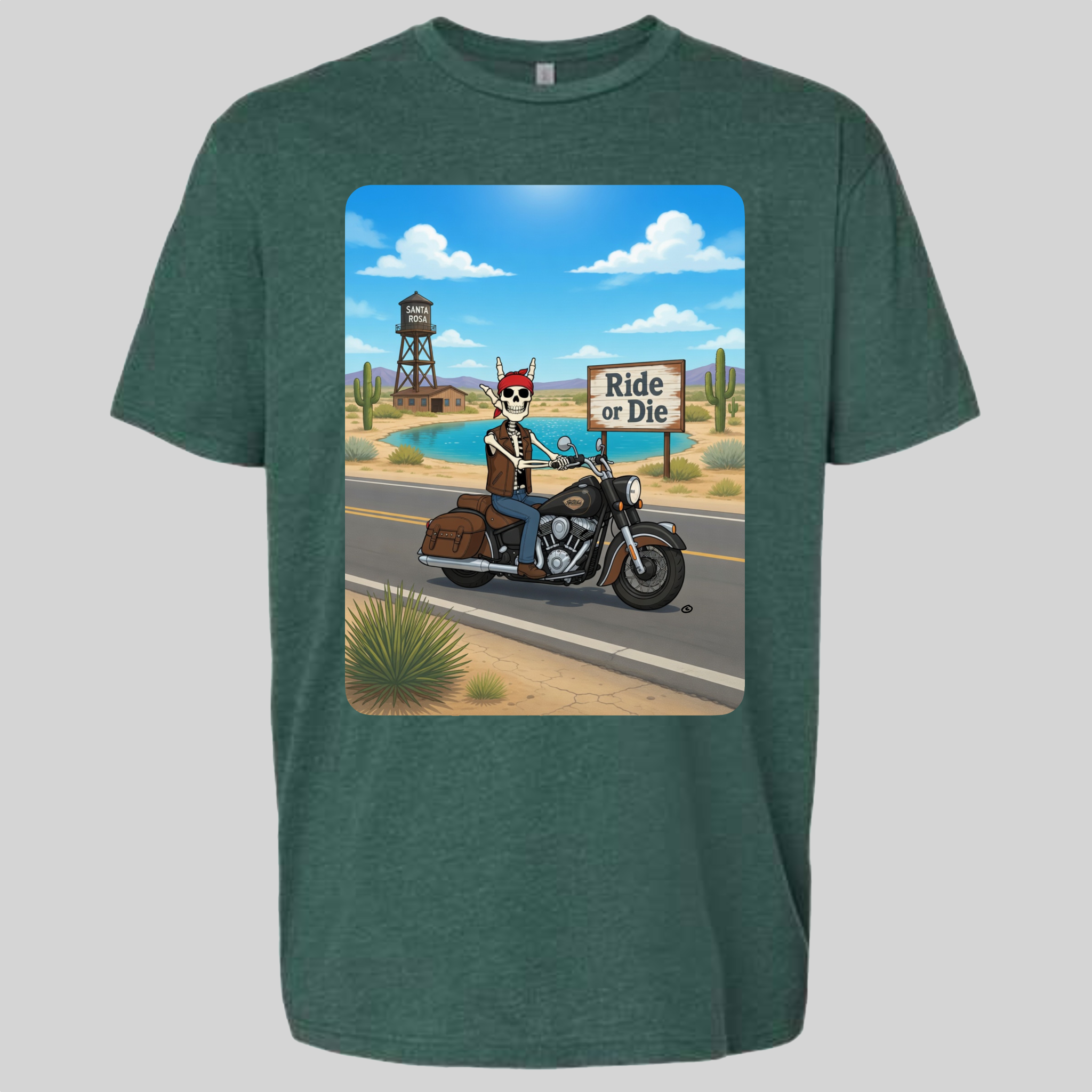Skelly - On Route 66, The Blue Hole T-Shirt