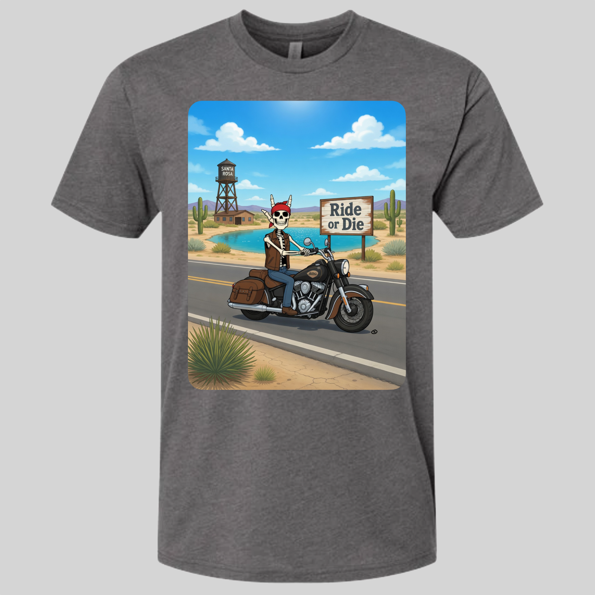 Skelly - On Route 66, The Blue Hole T-Shirt