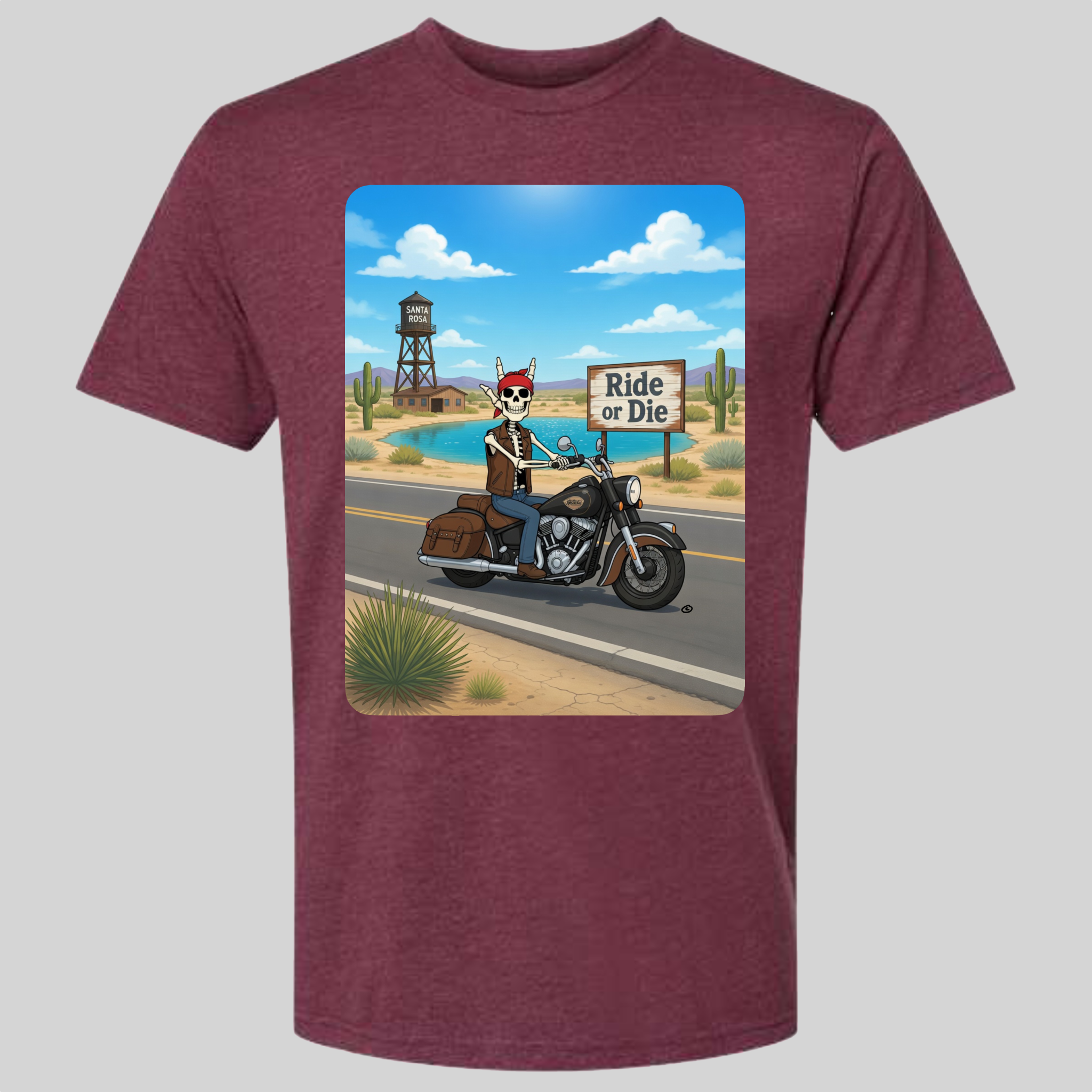 Skelly - On Route 66, The Blue Hole T-Shirt