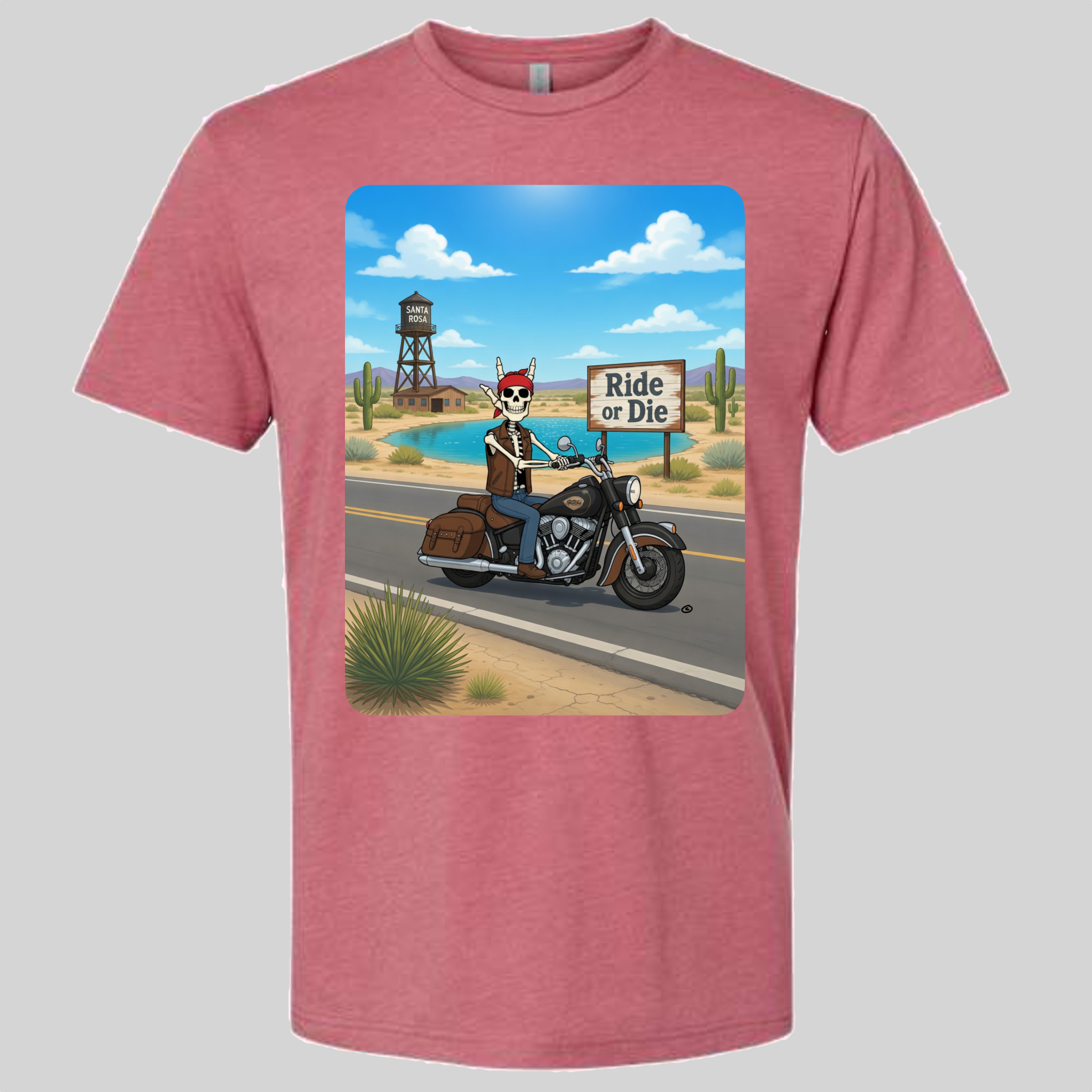 Skelly - On Route 66, The Blue Hole T-Shirt