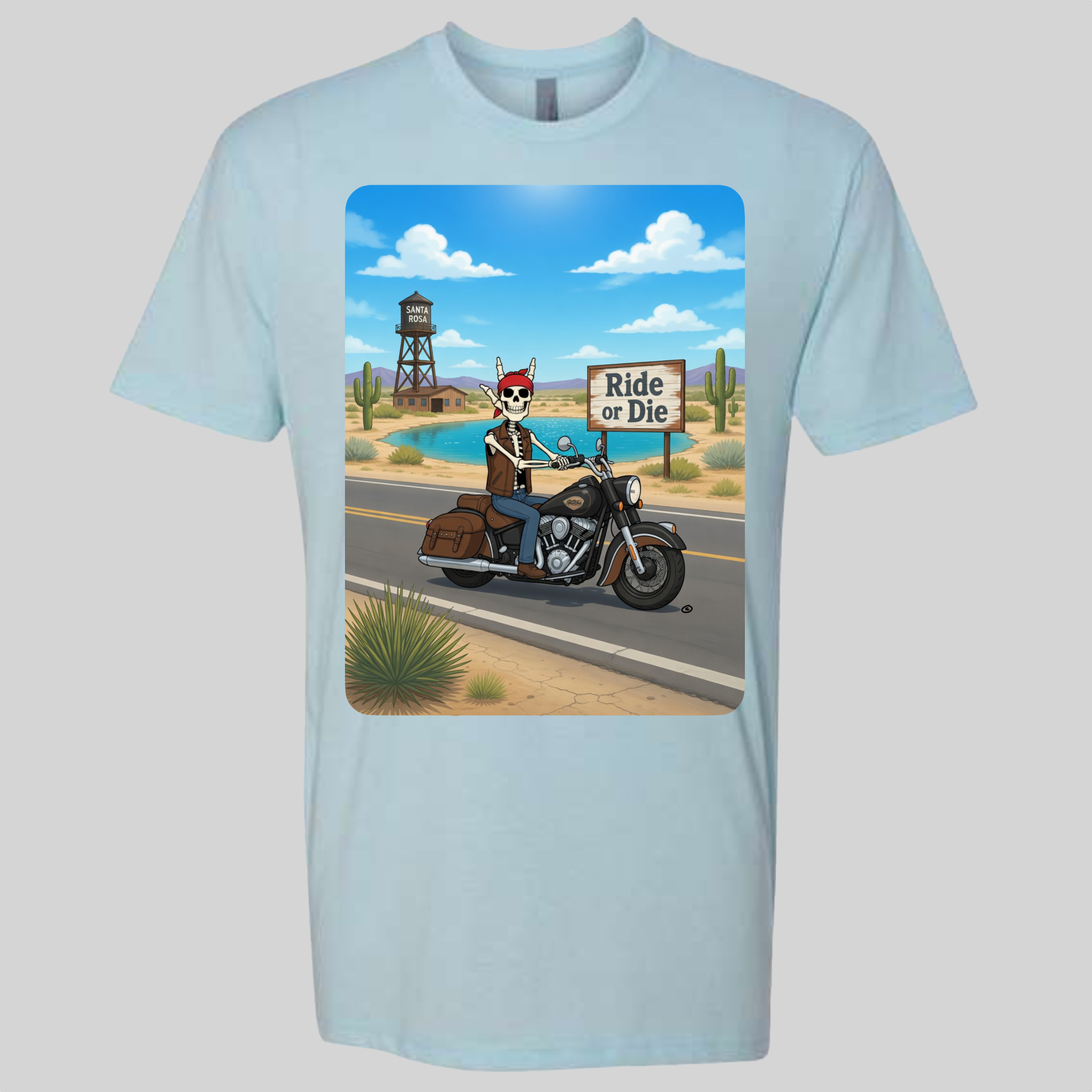 Skelly - On Route 66, The Blue Hole T-Shirt